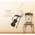 Violin Music Notes Wall Sticker